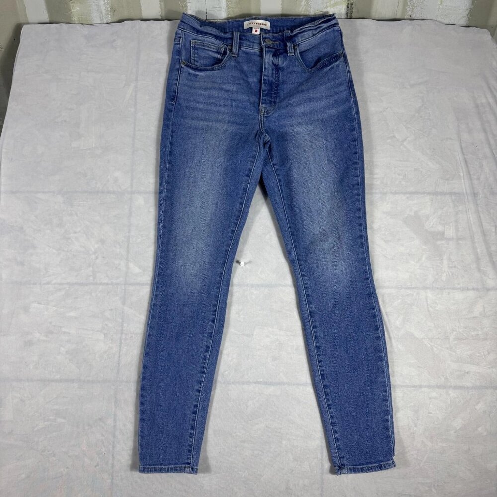 Lucky Brand Women's Skinny Jeans Blue Denim Bridgette‎ High Rise Stretch 6/28 R